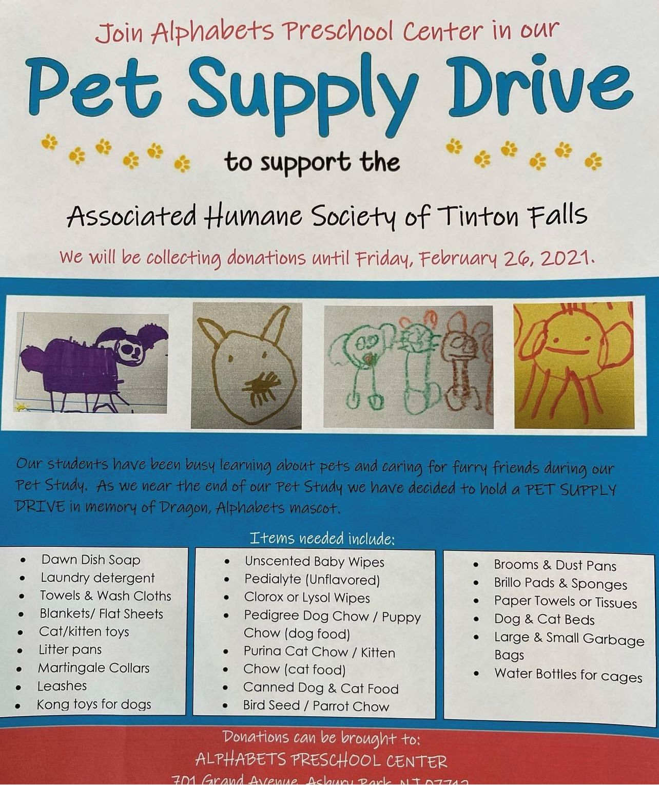 Pet Supply Drive 2021